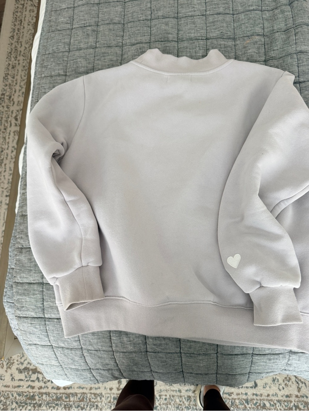 Parke Lavender mock neck Sweatshirt - Picture 5 of 5